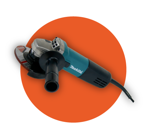 Esmeril de desbaste con kit de instalación